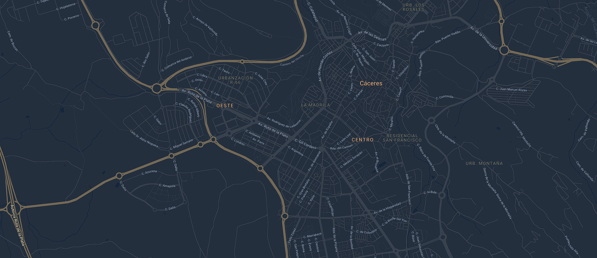 Mapa cáceres Adaix